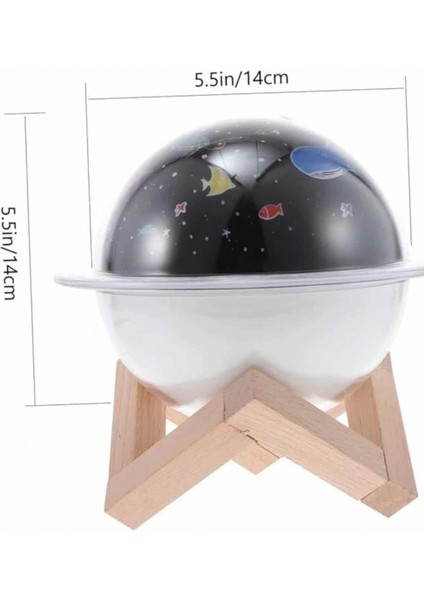 Hava Nemlendirici LED Işıklı Gece Lambası Yıldız Görünümlü Renk Değiştiren fırsatları