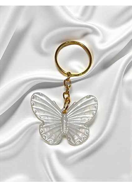 Kelebek Anahtarlık (Sedefli) - 100 Adet