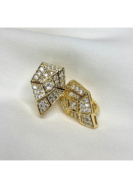 Zirkon Taşlı Diamond Modelli Küpe fiyatları