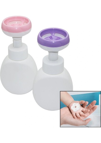 Çiçek Şekilli Köpük Çıkaran Basmalı Sabunluk (5047)