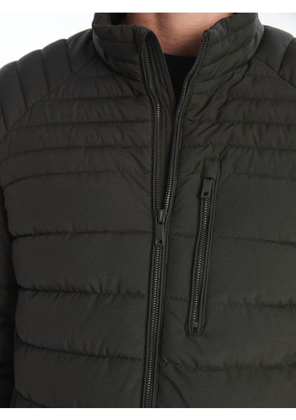 Yeni Sezon Standart Kalıp Dik Yaka Erkek Şişme Mont modelleri