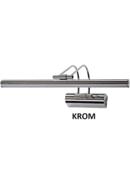 Krom Kasa Beyaz Işık Banyo Duvar Ayna Tablo Aydınlatması Flüt Aplik Kuğu Aplik