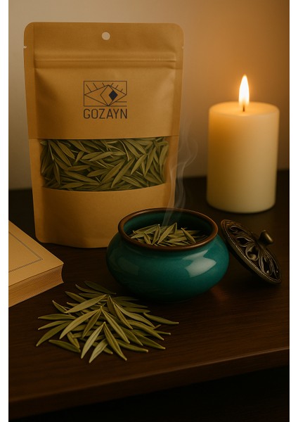 Doğal Zeytin Yaprağı Kurutulmuş Bitki Tütsü – 25 gr Arındırıcı, Huzur ve Temizlik Etkili fiyatları