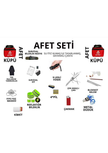 Deprem ve Acil Durum Çantası fırsatları