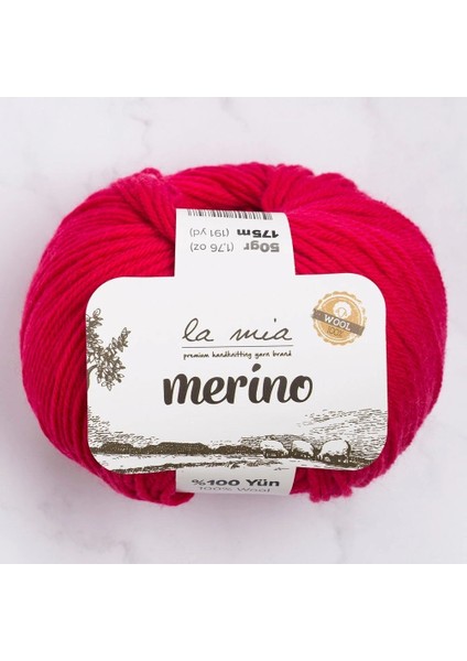 La Mia Merino Fuşya El Örgü Ipi - L058 - 33787