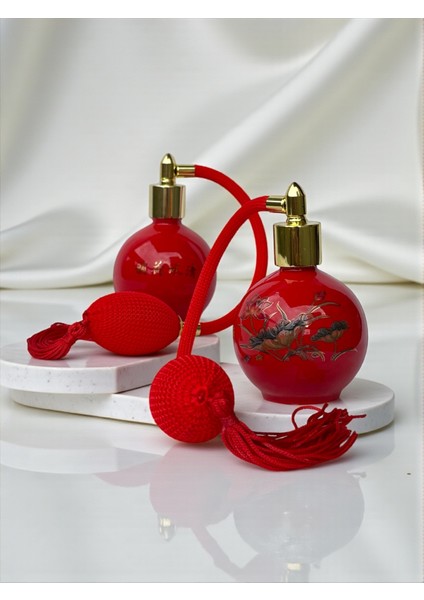 Parfüm Şişesi - Vintage Top Püskürtücülü Porselen Boş Parfüm Şişesi (Doldurulabilir) fiyatları