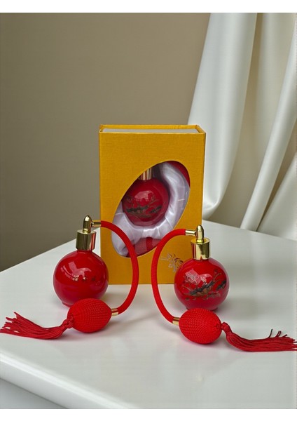 Parfüm Şişesi - Vintage Top Püskürtücülü Porselen Boş Parfüm Şişesi (Doldurulabilir) modelleri