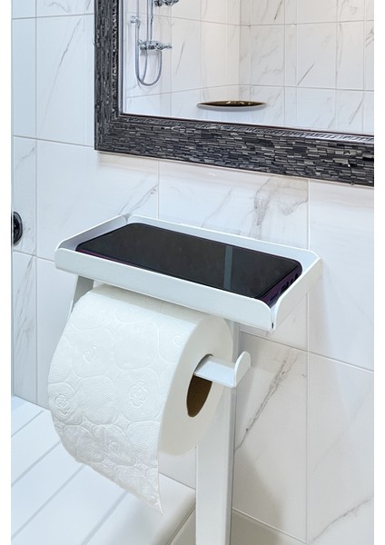 3'ü 1 Arada Banyo Seti Tuvalet Kağıtlık, Çöp Kovası ve Tuvalet Fırça Takımı modelleri