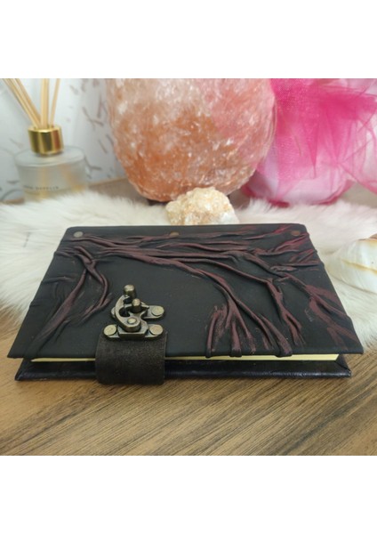 Hakiki Deri Italyan Deri Doğaçlama Ağaç Özel Desen El Yapımı Defter fiyatları