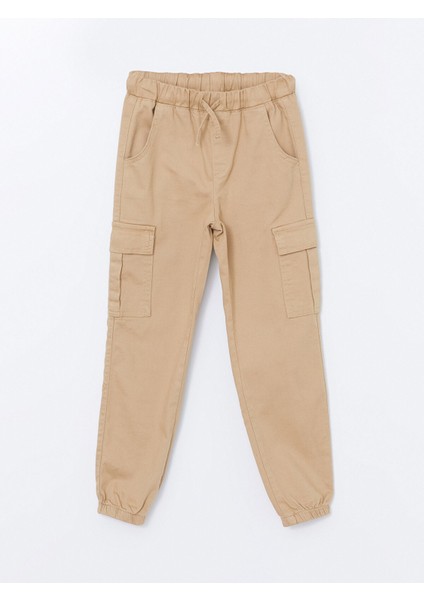 Yeni Sezon Beli Lastikli Kız Çocuk Kargo Jogger Pantolon