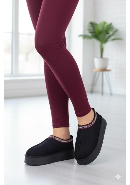 1191 Içi Kürklü Kalın Taban Önü Kapalı Kışlık Kadın Terlik fiyatları