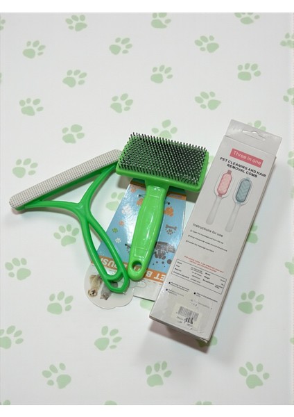 Evcil Hayvan Tüy Toplayıcı ve Tarak 3'lü Bakım Temizlik Seti (Seçtiğiniz Renklerde) fiyatları