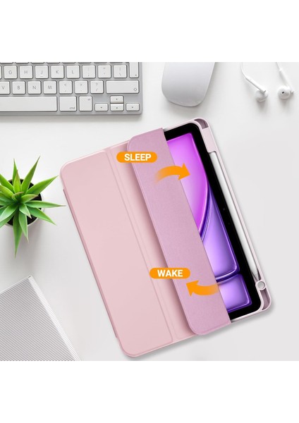 iPad A16 11. Nesil 11 Inç 2025, iPad 10. Nesil 10.9" 2022 Için S Pen Tutucu, Yumuşak Tpu Üç Katlı Stand Koruyucu Tablet Kılıfı, S Pen Şarj Desteği, Otomatik Uyandırma/uyku Modu (Yurt Dışından) modelleri