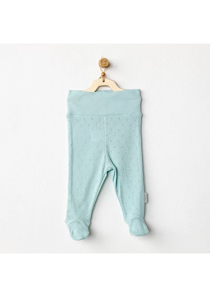 Jacquard Patikli Bebek Pantolon Green