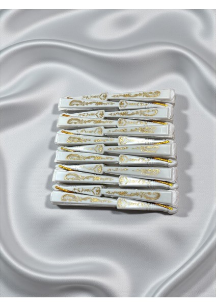 Yelpaze - Beyaz Gelin Pullu Yelpaze 12-Adet fiyatları