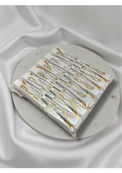 Yelpaze - Beyaz Gelin Pullu Yelpaze 12-Adet modelleri