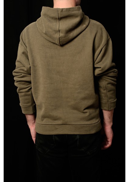 Erkek Kol Dikiş Detaylı Rahat Kesim Kapüşonlu Sweatshirt modelleri