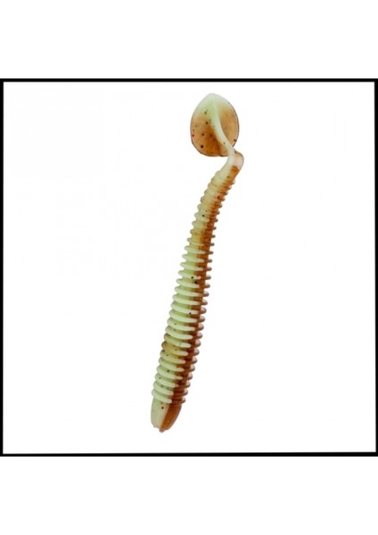 Uyguna-Yakala 4,2g 105MM- Silikon Kurt Yem -Turna/levrek Silikonu - Yeşil/kahve Karides KOKULU -YEM.770