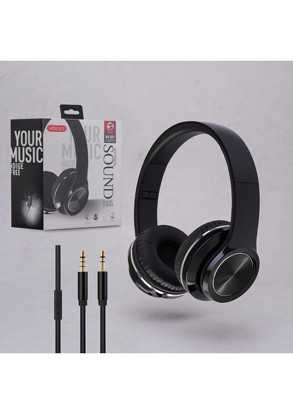 Kablolu Pc Kulak Üstü Mikrofonlu Kulaklık | 2 Metre Kablo, 3.5mm Jack, Yüksek Ses Kalitesi