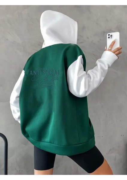 Punıx Büyük Beden Antı Socıal Sırt Baskılı Yüksek Kalite 3 Iplik Kapüşonlu Kalın Kışlık Kadın/kız Sweatshırt fiyatları