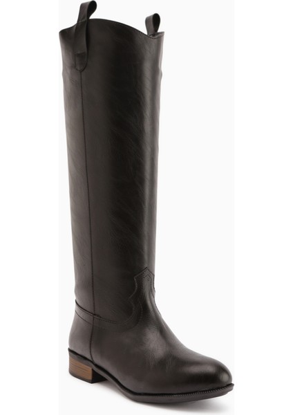 Jessie Siyah Fermuarsız Kadın Çizme fiyatları