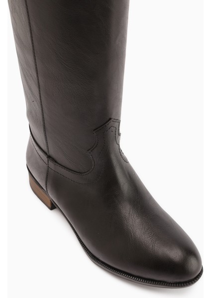 Jessie Siyah Fermuarsız Kadın Çizme modelleri