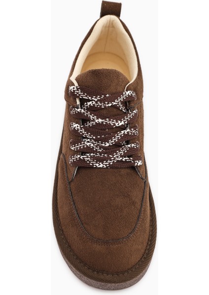 Edle Kahve Süet Bağcıklı Kadın Bot modelleri