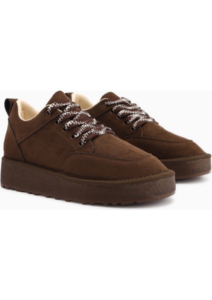 Edle Kahve Süet Bağcıklı Kadın Bot indirimleri