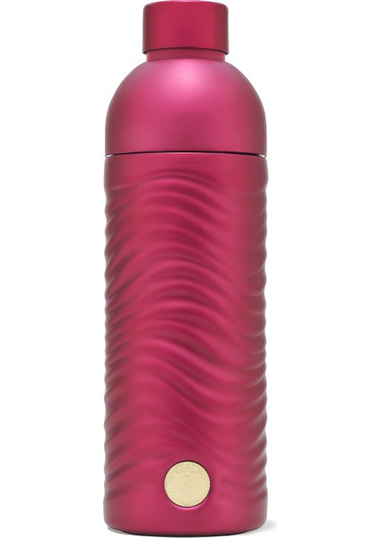 Paslanmaz Çelik Koyu Pembe Şişe Kapaklı Termos 473ML