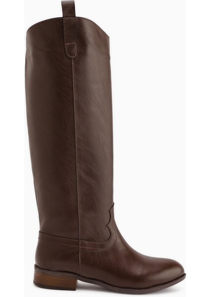 Jessie Siyah Fermuarsız Kadın Çizme