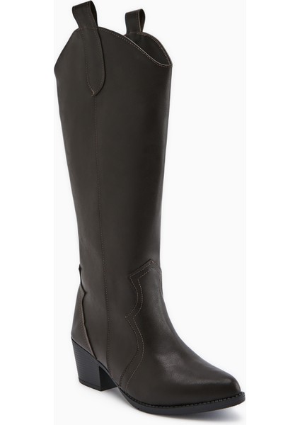 Lhena Kahve Western Çekme Çizme fiyatları