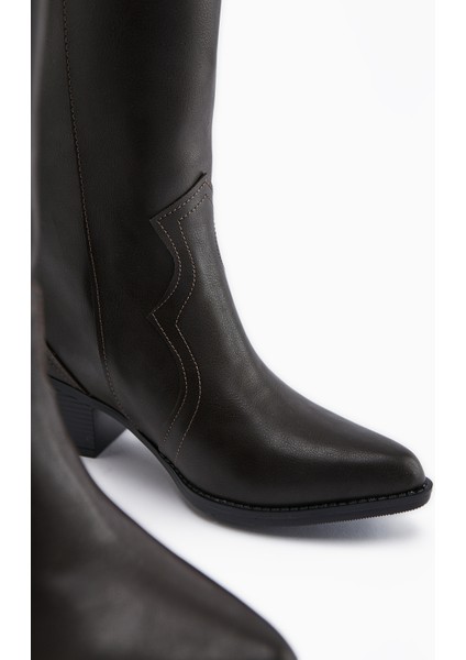 Lhena Kahve Western Çekme Çizme fırsatları