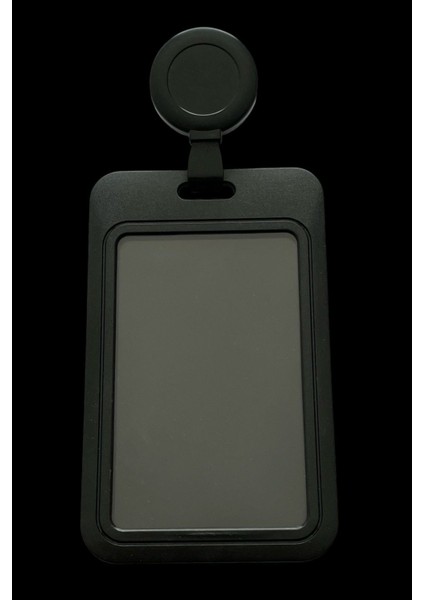 Siyah Yoyo Premium Siyah Dikey Yaka Kartı Çerçeveli Kart Koruyucu