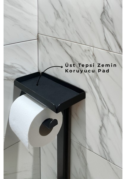 3'ü 1 Arada Banyo Seti Tuvalet Kağıtlık, Çöp Kovası ve Tuvalet Fırça Takımı fırsatları