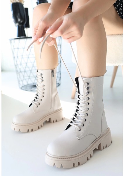 Neole Bej Cilt Bağcıklı Bot modelleri