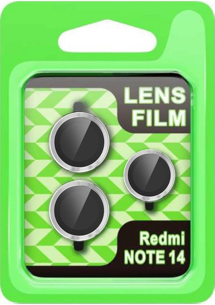Xiaomi Note 14 5g Raze Metal Kamera Lens - GÜMÜŞ-(5796) - I94H66N3-8A86VS