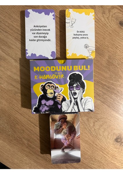 Moodunu Bul x Hangover Eğlenceli Parti Oyunu Yetişkin modelleri