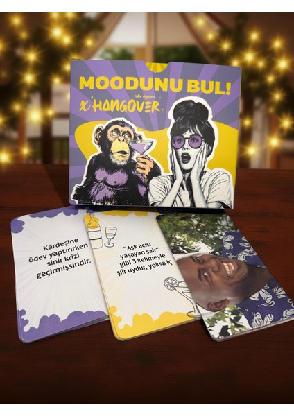 Moodunu Bul x Hangover Eğlenceli Parti Oyunu Yetişkin fırsatları