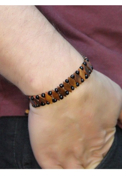 Doğal Kuka Ağacı Erkek Asansörlü Ayarlanabilir Bileklik EUB115 modelleri