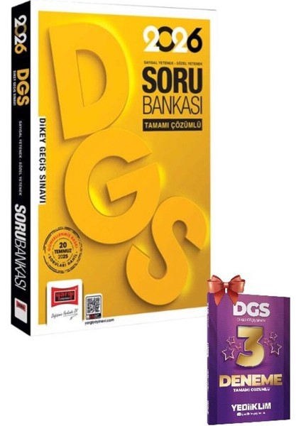 2026 Dgs Sayısal-Sözel Yetenek Tamamı Çözümlü Soru BANKASI-2026 Dgs Tamamı Çözümlü 3 Yıldız Deneme