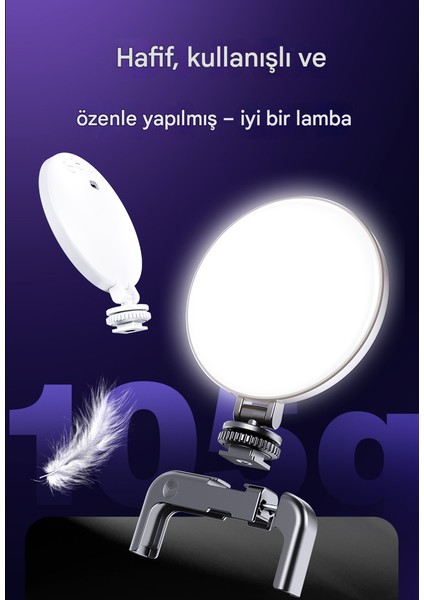 3 Renkli Çekim Işığı Tripod Telefon Kamera Laptop Uyumlu Selfie Işığı Tiktok Video Çekim Işık fiyatları