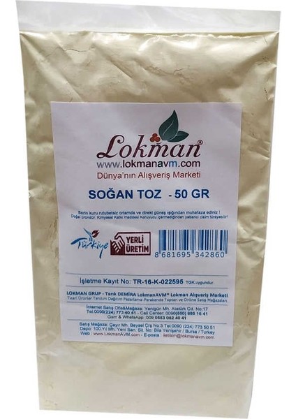 Soğan Toz 50 gr Paket fiyatları