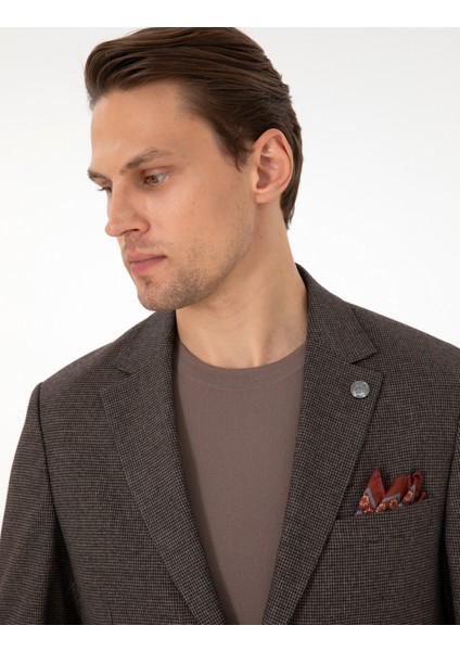 Erkek Kahverengi Slim Fit Takım Elbise 50293999-VR029 fiyatları