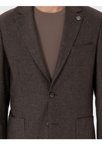 Erkek Kahverengi Slim Fit Takım Elbise 50293999-VR029