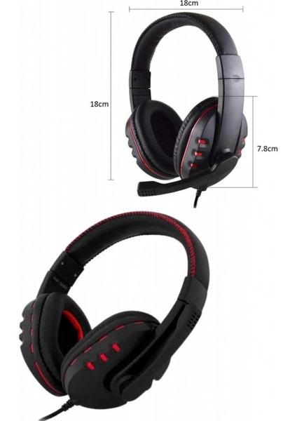 Mikrofonlu Gamer Kulaklık Oyuncu Kulaklığı Yüksek Ses Kaliteli Stereo Yumuşak Yastıklar fırsatları