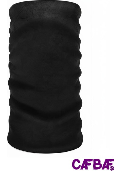 Cafbaf Bandux Multifonksiyonel Bandana Uniseks Düz Siyah