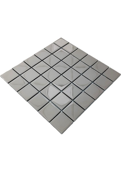 Hobi ve Sanatsal Çalışmalar Için 48X48MM. Gümüş Krom, 30X30CM. Fileli Kristal Mozaik. fırsatları