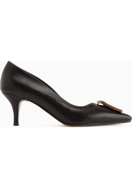 Lian Siyah Tokalı Stiletto Kadın Topuklu Ayakkabı fiyatları