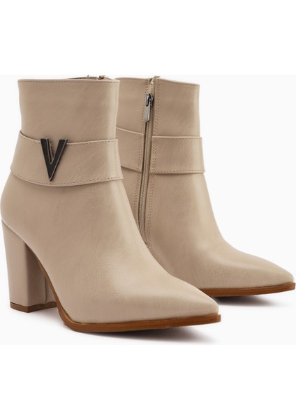 Elvia Bej Tokalı Kalın Topuklu Kadın Bot modelleri