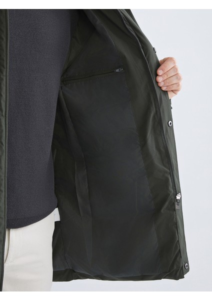 Yeni Sezon Standart Kalıp Kapüşonlu Erkek Parka fırsatları